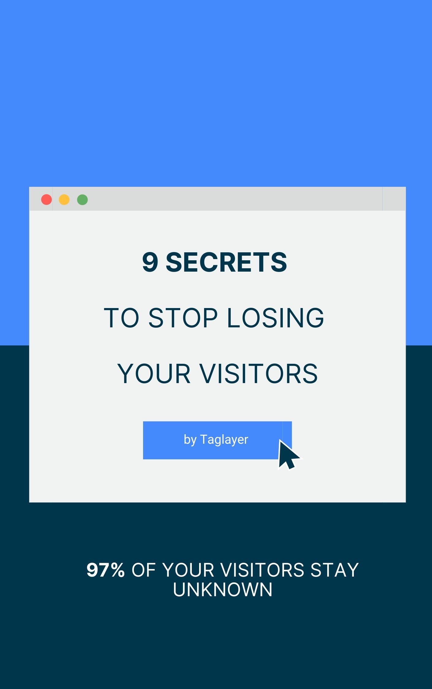 eBook cover 9 secrets to stop losing your visitor
